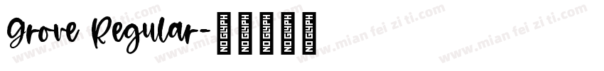 Grove Regular字体转换